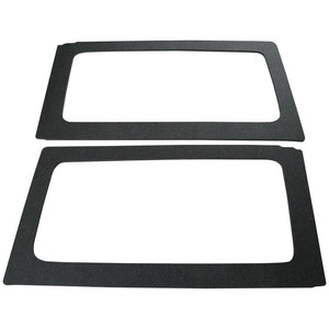 DEI 11-18 Jeep Wrangler JK 2-Door Boom Mat Rear Side Window Trim - 2 Piece - Black