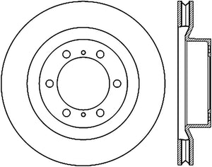 StopTech 15-17 Lexus GX Front Slotted Left Cryo Rotor