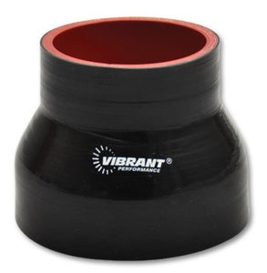 Vibrant 4 Ply Reducer Coupling .75in x .50in x 4in Long - Black