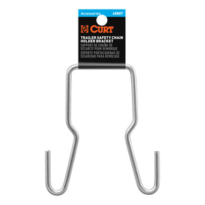 Curt Trailer Safety Chain Holder Bracket (2in Shank)