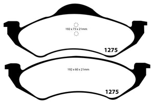 EBC 99 Dodge Dakota 2WD 2.5 Yellowstuff Front Brake Pads