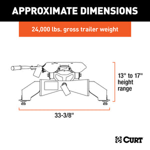 Curt A25 5th Wheel Hitch w/Ford Puck System Legs