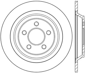 StopTech Sport Drilled & Slotted Rotor - Rear Right