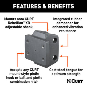 Curt Rebellion XD Pintle Mount Attachment