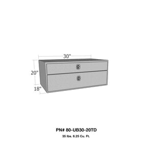 Westin/Brute UnderBody 30in x 20in w/ Top Drawer - Aluminum