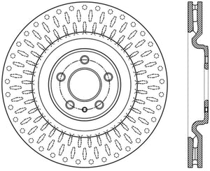 StopTech Premium High Carbon 13-14 Ford Mustang/Shelby GT500 Right Front Disc Slotted Brake Rotor