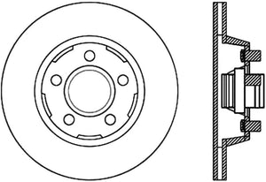 StopTech 64-67 Ford Mustang Cryo Slotted Front Left Sport Brake Rotor