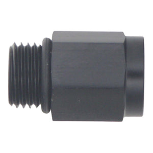 DeatschWerks 6AN ORB Male to M12 X 1.5 Metric Female (Incl O-Ring) - Anodized Matte Black
