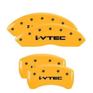 MGP 4 Caliper Covers Engraved Front Acura Rear TSX Yellow Finish Black Char 2005 Acura TSX