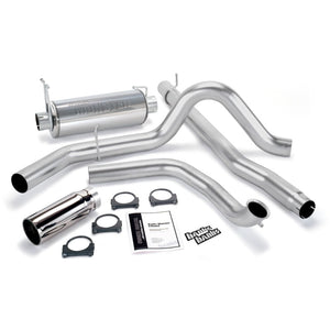 Banks Power 99 Ford 7.3L Truck Cat Monster Exhaust System - SS Single Exhaust w/ Chrome Tip