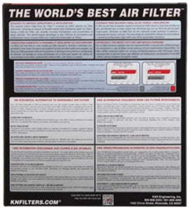 K&N Replacement Air Filter CHRYSLER SEBRING 2.0L-L4; 2007