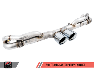 AWE Tuning Porsche 991 GT3 / RS SwitchPath Exhaust - Diamond Black Tips