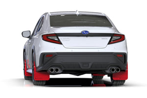 Rally Armor 22-24 Subaru WRX Red UR Mud Flap w/Black Logo