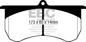 EBC 2015+ Am General HMMWV M1152 6.5L TD Bluestuff Front Brake Pads