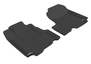 3D MAXpider 2007-2011 Honda CR-V Kagu 1st Row Floormat - Black