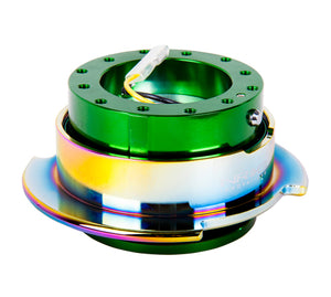 NRG Quick Release Gen 2.5 - Green Body / Neochrome Ring