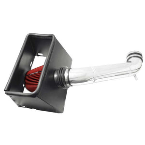 Spectre 03-08 Dodge RAM 1500/2500 V8-4.7/5.7L F/I Air Intake Kit - Clear Anodized w/Red Filter