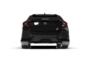 Rally Armor 17-21 Honda Civic Sport/Sport Touring White UR Mud Flap w/Black Logo