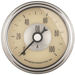 Autometer Prestige Series 52mm 0-100 PSI Mechnical Oil Pressure Gauge