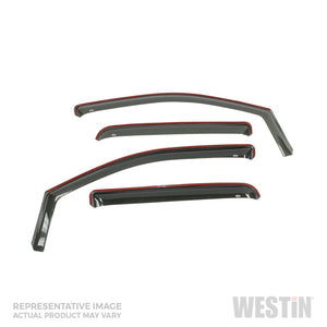 Westin 17-19 Hyundai Elantra In Channel Wind Deflector 4pc - Smoke