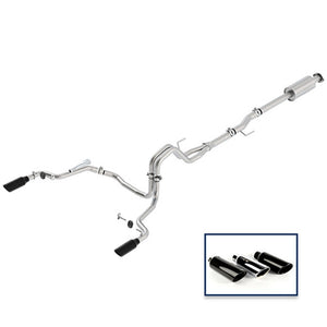 Ford Racing 15-18 F-150 5.0L Cat-Back Extreme Exhaust System Rear Exit w/ Black Chrome Tips