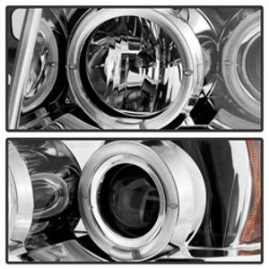 Spyder Nissan Titan 04-14/Armada 04-07 Projector Headlights LED Halo LED Chrm PRO-YD-NTI04-HL-C