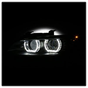 Spyder 08-10 BMW F92 3 Series Projector Headlights - LED DRL - Black (PRO-YD-BMWE9208-DRL-BK)