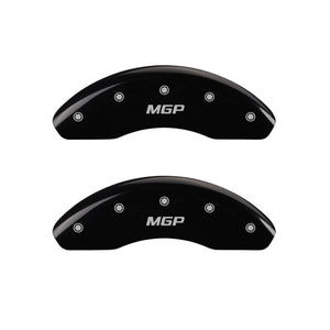 MGP 2 Caliper Covers Engraved Front MGP Black Finish Silver Characters 2018 Kia Rio