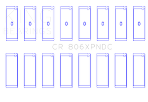 King Chrysler 361ci / 383ci  Coated Performance Rod Bearing Set