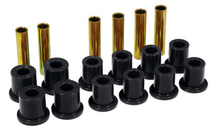 Prothane 73-77 Ford F250 4wd Front Spring & Shackle Bushings - Black