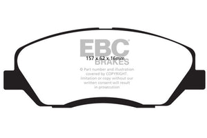 EBC 2017-2018 Hyundai Santa Fe (DM) 3.3L Ultimax2 Front Brake Pads