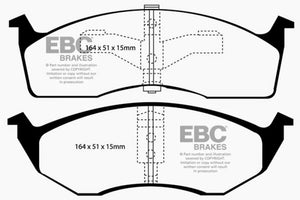 EBC 95-97 Chrysler Concorde 3.3 Yellowstuff Front Brake Pads