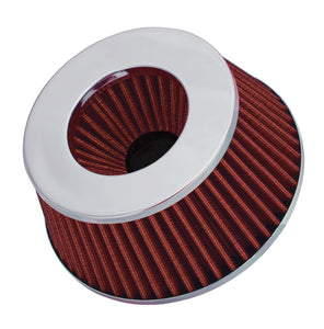 Spectre Adjustable Conical Air Filter 2-1/2in. Tall (Fits 3in. / 3-1/2in. / 4in. Tubes) - Red