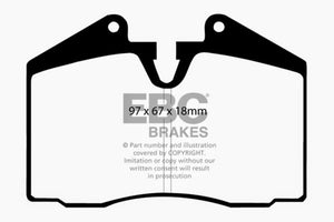 EBC 89-95 Ferrari 348 3.4 Yellowstuff Front and Rear Brake Pads