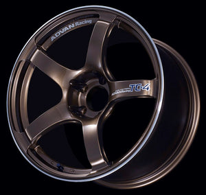 Advan TC4 16x6.5 +45 4-100 Umber Bronze Metallic & Ring Wheel