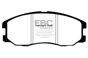 EBC 07-09 Chevrolet Equinox 3.4 Yellowstuff Front Brake Pads