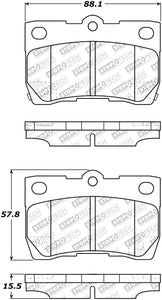 StopTech Street Select Brake Pads w/Hardware - Rear