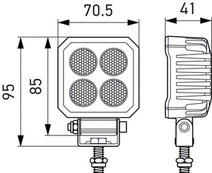 Hella ValueFit LED Work Light TS1700 LED MV CR LT