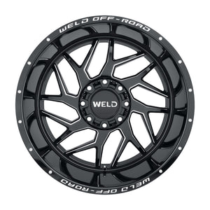 Weld Off-Road W117 22X12 Fulcrum 8X170 ET-44 BS4.75 Gloss Black MIL 125.1