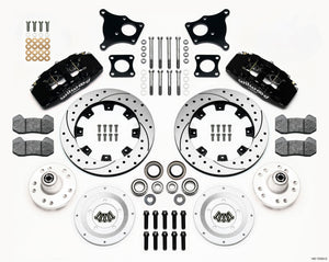 Wilwood Dynapro 6 Front Hub Kit 12.19in Drilled AMC 71-76 OE Disc w/o Bendix Brakes