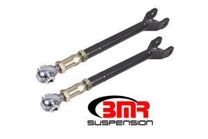 BMR 08-17 Challenger Lower Trailing Arms w/ On-Car Adj. Rod Ends - Black Hammertone