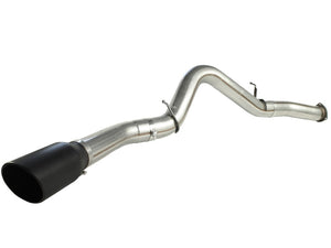 aFe MACHForce XP Exhaust 5in DPF-Black, GM Diesel Trucks 07.5-10 V8-6.6L 9(td) LMM