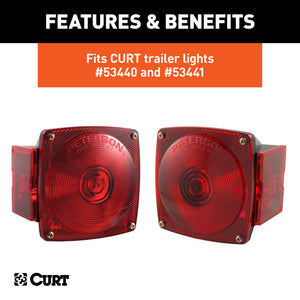 Curt Replacement Combination Trailer Light Rear Lens