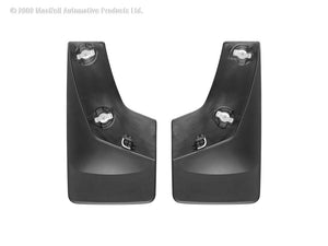 WeatherTech 07-13 GMC Sierra No Drill Mudflaps - Black