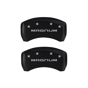 MGP 4 Caliper Covers Engraved Front & Rear Magnum Red finish silver ch