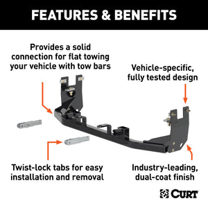 Curt Custom Tow Bar Base Plate for 16-19 Ford Explorer