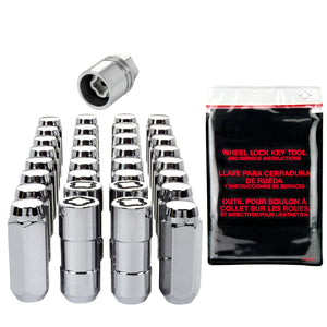 McGard 8 Lug Hex Install Kit w/Locks (Cone Seat Nut) M14X2.0 / 13/16 Hex / 2.25in. Length - Chrome