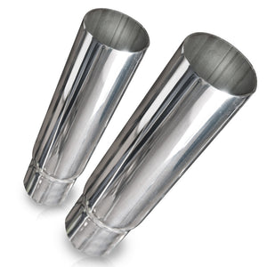 Stainless Works Straight Cut Resonator Tips 2in ID Inlet 3in Body