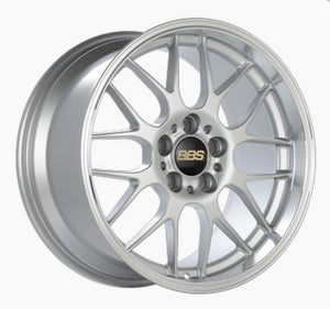 BBS RG-R 19x8.5 5x114.3 ET18 Sport Silver Polished Lip Wheel -82mm PFS/Clip Required