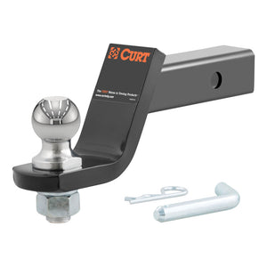 Curt Loaded Ball Mount w/1-7/8in Ball (2in Shank 3500lbs 4in Drop)